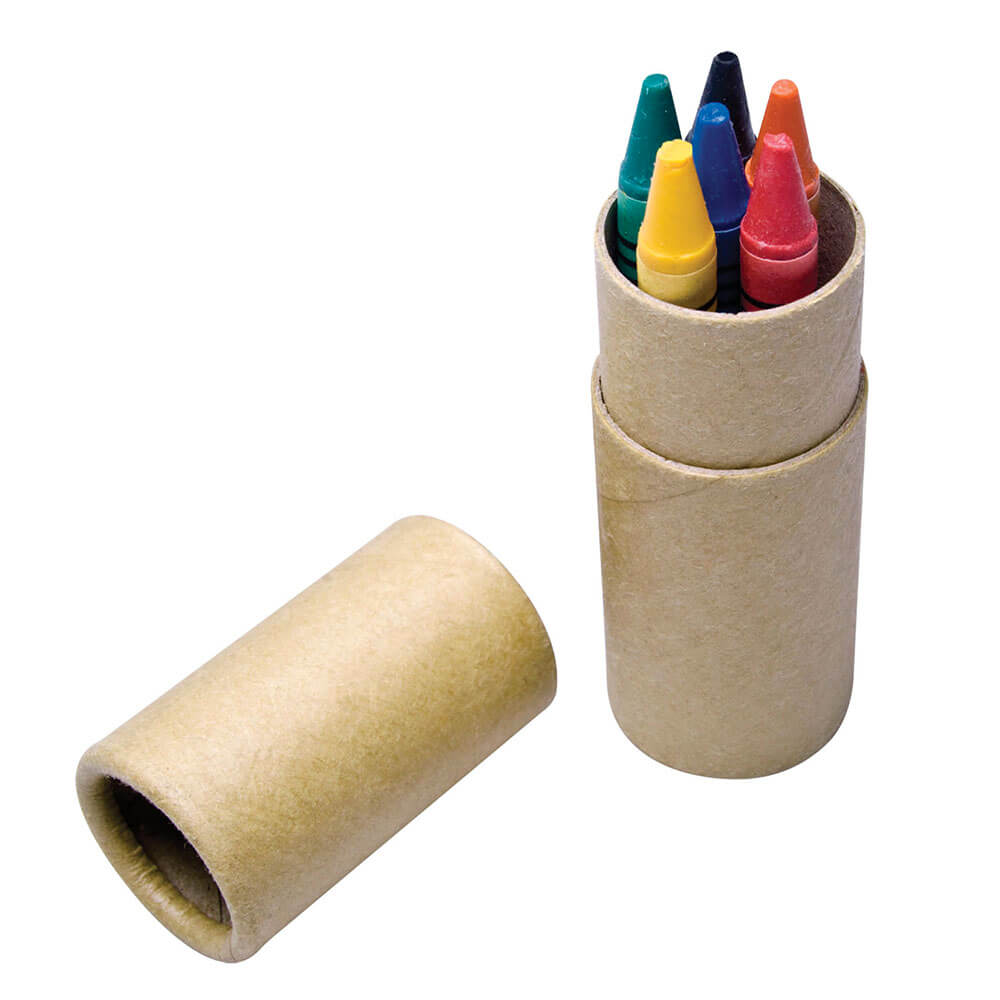 Estuche con 6 crayolas colores diferente