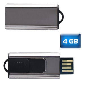USB Slim retráctil 4 GB