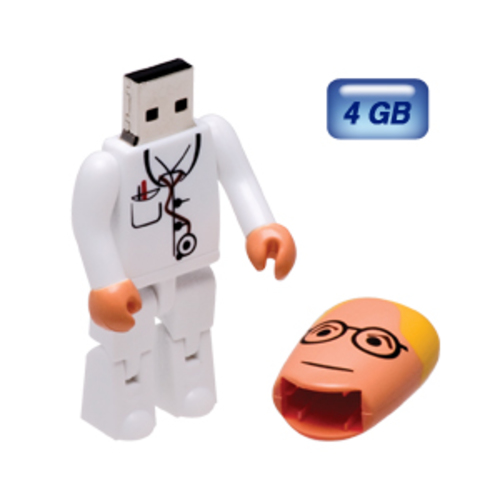 Memoria USB en forma de doctor 4 GB