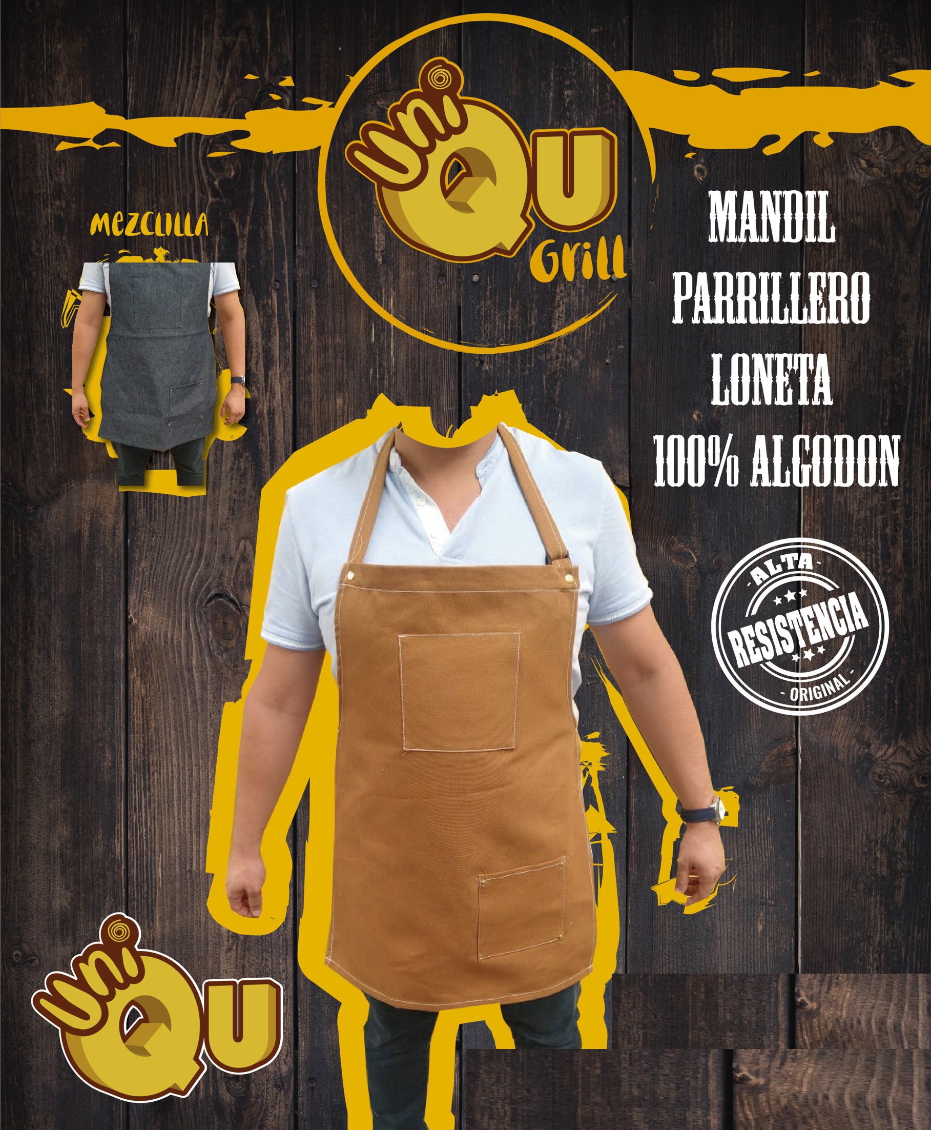 MANDIL PECHERA LONETA 