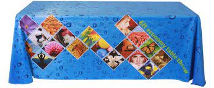 MANTEL SUBLIMADO PARA TABLON DE 183 X 76 CMS DE ANCHO