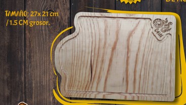 TABLA-PLATO DE MADERA
