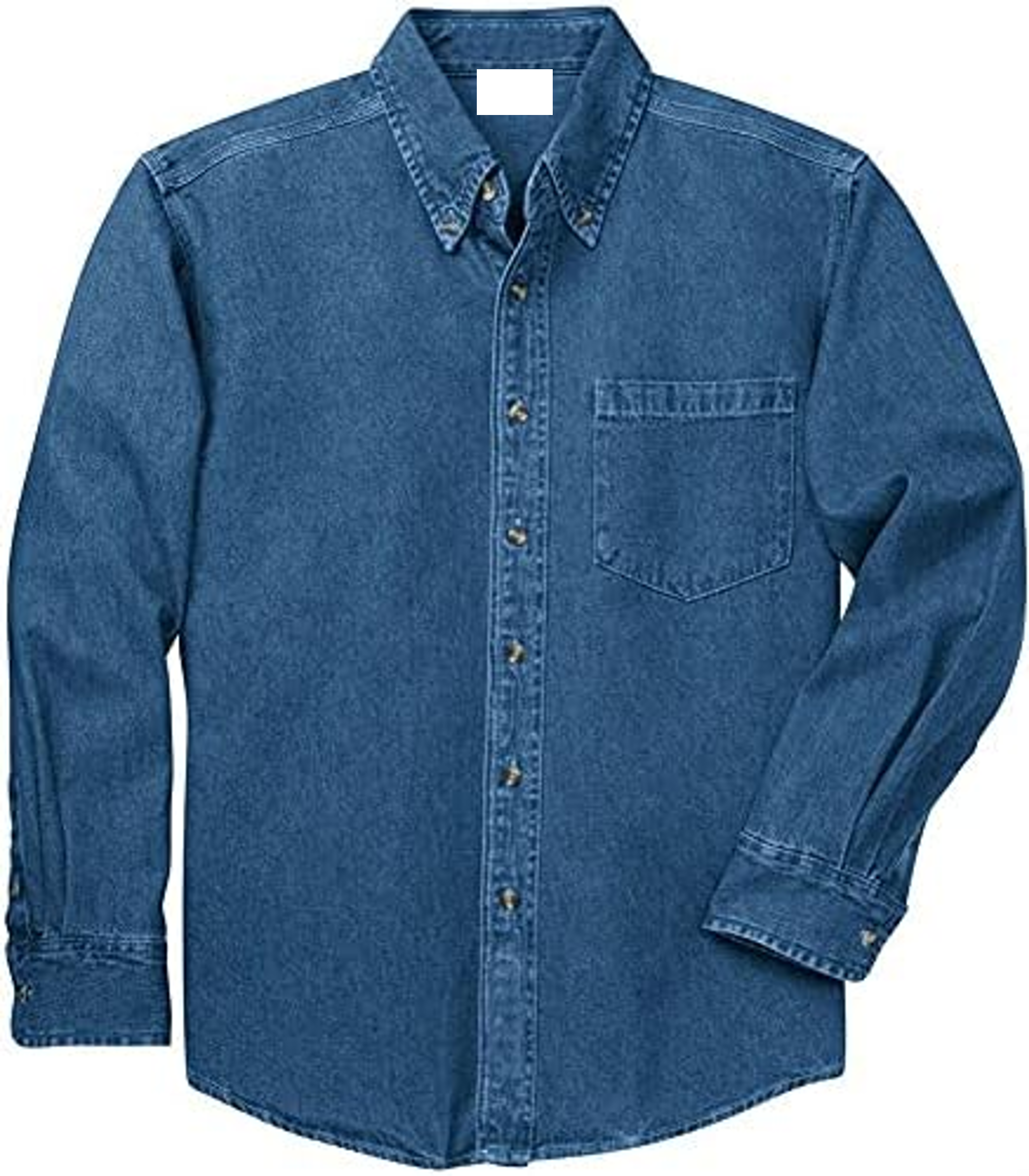 CAMISA MEZCLILLA BASIQU MANGA LARGA