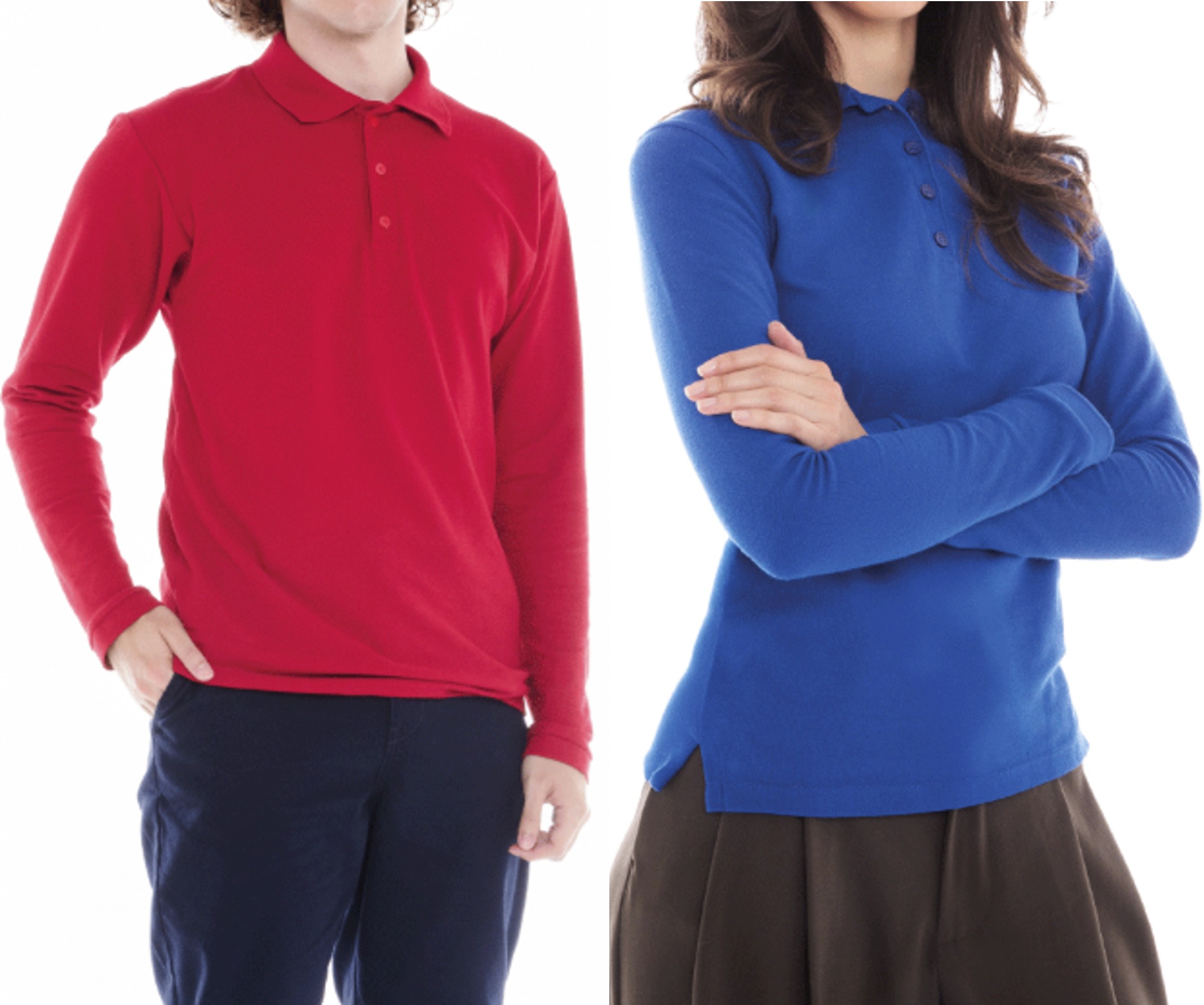 TIPO POLO MANGA LARGA PIQUE 600