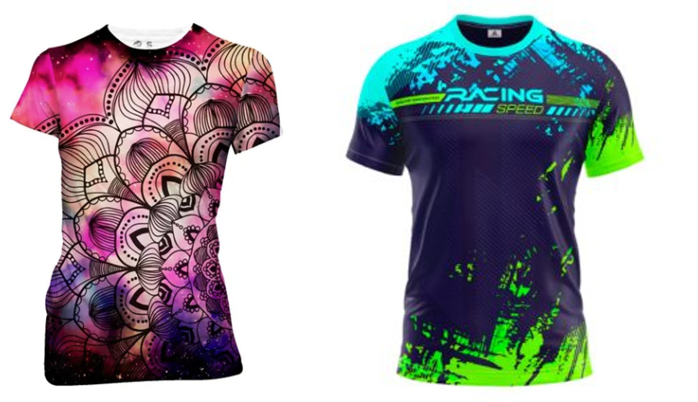 PLAYERA BASIQU FULL COLOR DEPORTIVA CUELLO REDONDO TIPO DRY