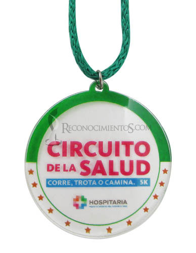 MEDALLA DE ACRILICO 