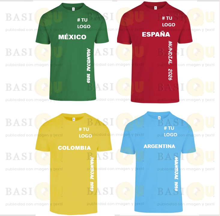 PLAYERA BÁSICA MUNDIAL (CUELLO REDONDO YAZBEK PESO MEDIO)