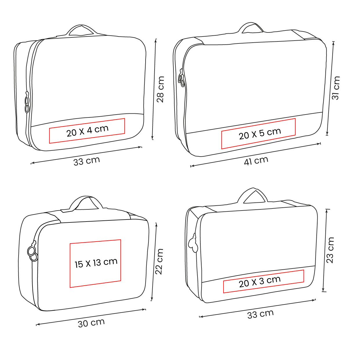 SET ORGANIZADOR DE VIAJE DEVIKA
